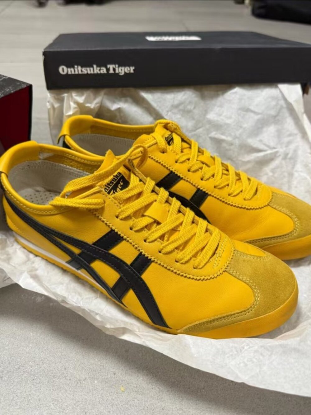 Onitsuka Tiger MEXICO 66 Women's Yellow Casual Sneakers -[Multiple Sizes]